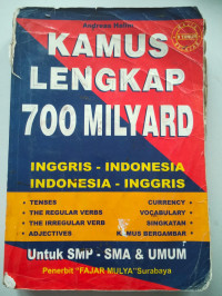Image of Kamus Lengkap 700 Milyard