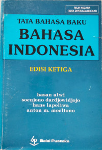 Image of Tata Bahasa Baku Bahasa Indonesia